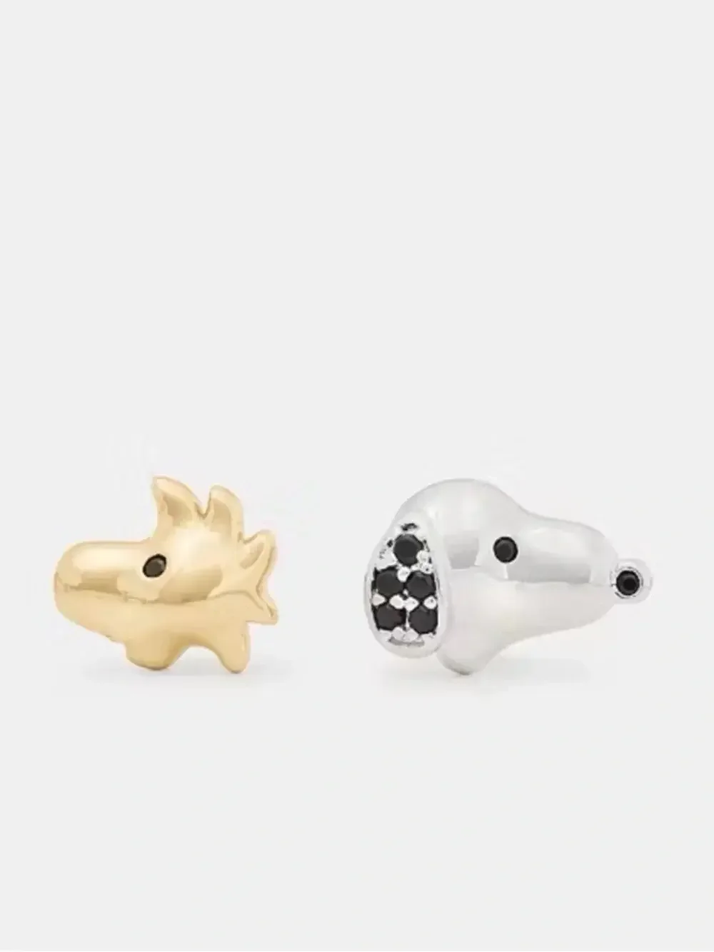 Kate Spade New York Mismatched Silver Gold Scottie Dog Stud Earrings